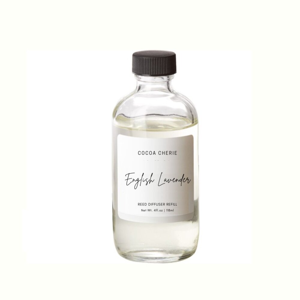 English Lavender Reed Diffuser Refill 4oz. w/ 8 Reeds